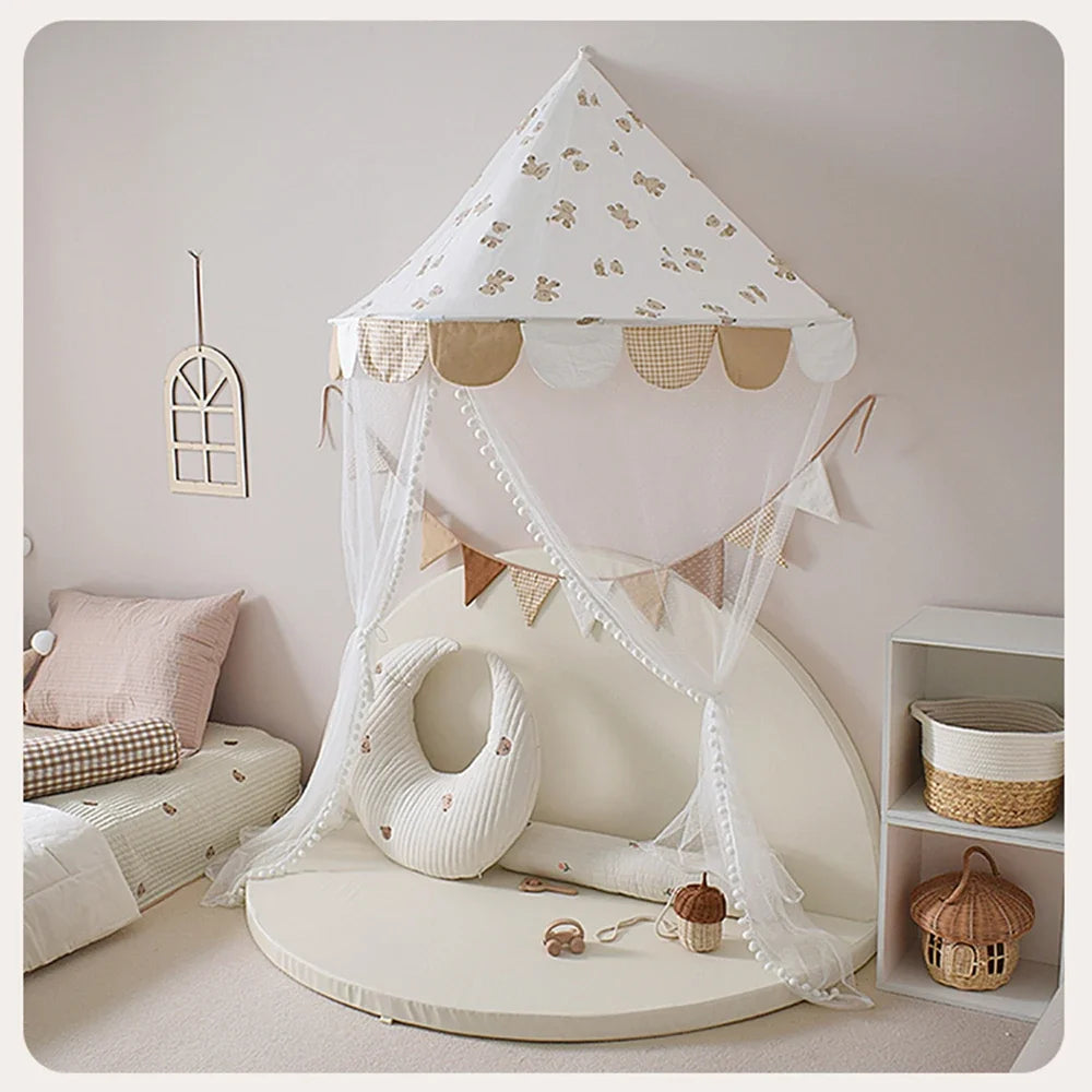 Sugarplum Spaces Girls’ Hanging Tent Canopy – Cozy Reading Corner