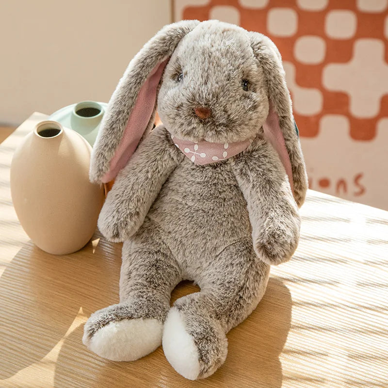 Sweater Buns  Big Ear Bunny Plush – Soft Stuffed Rabbit Dolls in Cozy Knitwear for Girls’ Rooms