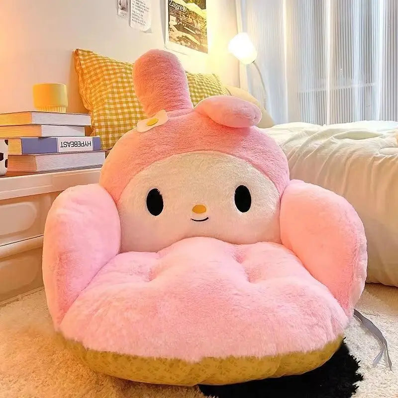 Plush Cartoon Seat Cushion – Cozy Comfort for Girls