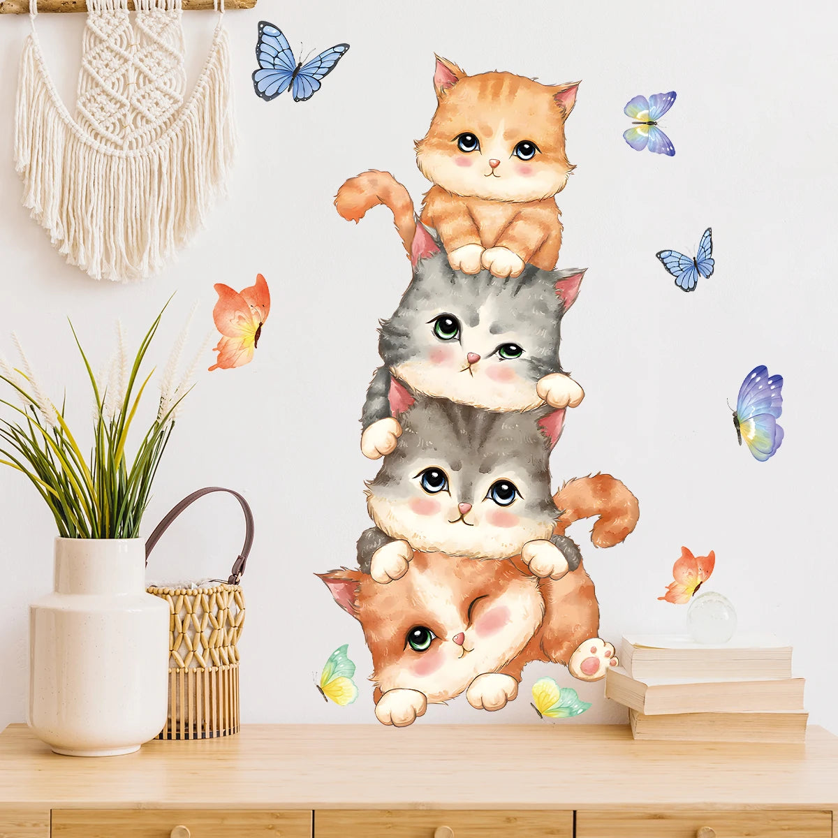 Critter Crew Cartoon Animal Wall Stickers – Educational & Easy Peel Décor