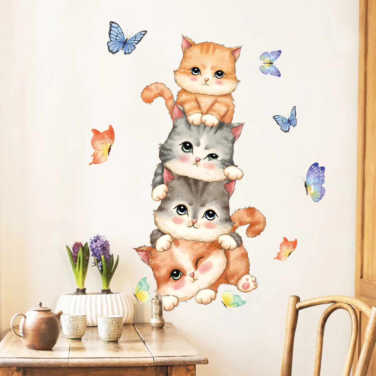 Critter Crew Cartoon Animal Wall Stickers – Educational & Easy Peel Décor