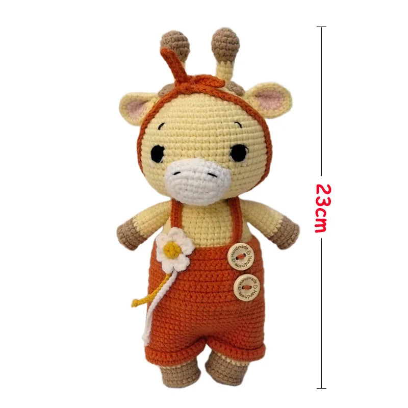 Cuddle Pals Handmade Crochet Animal Plush Dolls – Soft Stuffed Friends in Cute Outfits