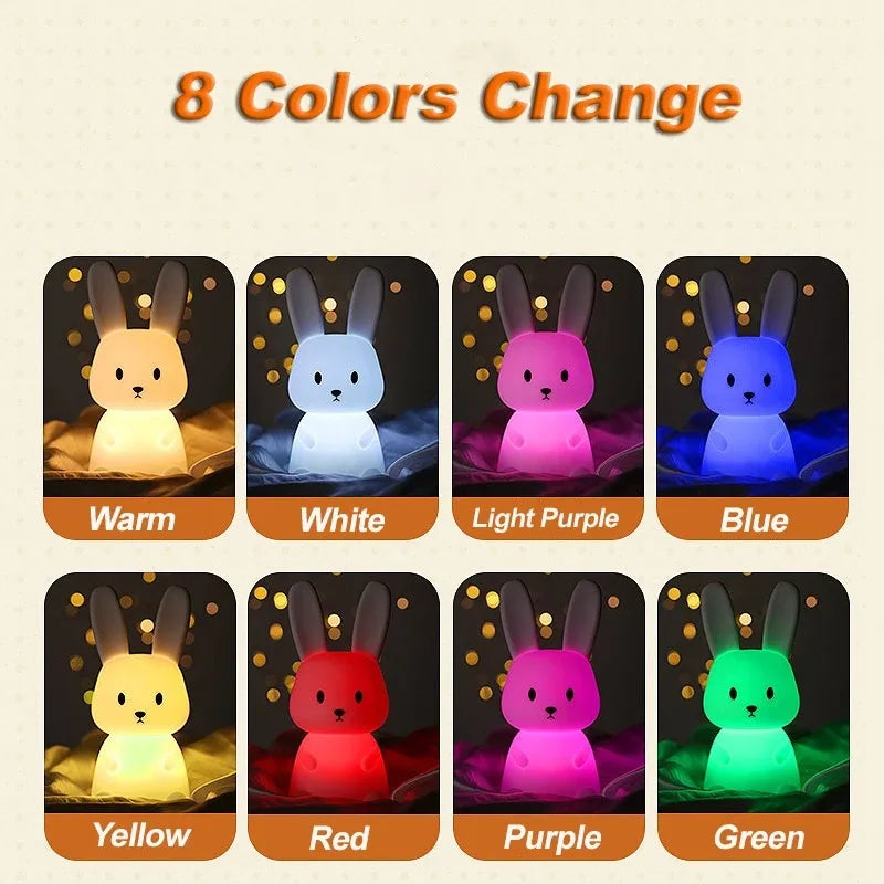 LED Rabbit Night Light – Sugarplum Spaces