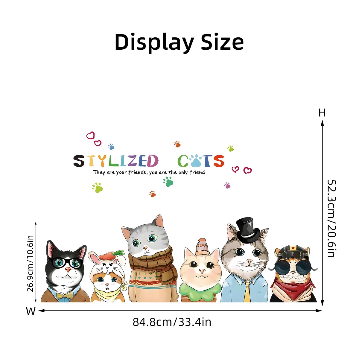 Critter Crew Cartoon Animal Wall Stickers – Educational & Easy Peel Décor