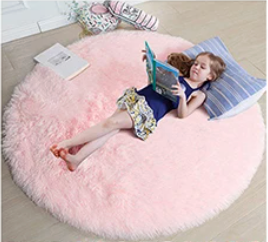 Snuggle Circle Round Rug – Soft Plush Floor Mat for Bedrooms, Living Rooms & Kids’ Play Areas