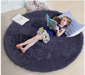 Snuggle Circle Round Rug – Soft Plush Floor Mat for Bedrooms, Living Rooms & Kids’ Play Areas