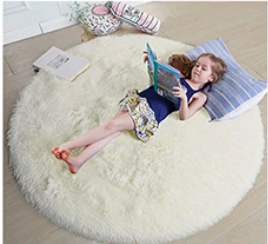 Snuggle Circle Round Rug – Soft Plush Floor Mat for Bedrooms, Living Rooms & Kids’ Play Areas