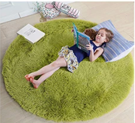 Snuggle Circle Round Rug – Soft Plush Floor Mat for Bedrooms, Living Rooms & Kids’ Play Areas