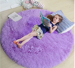 Snuggle Circle Round Rug – Soft Plush Floor Mat for Bedrooms, Living Rooms & Kids’ Play Areas