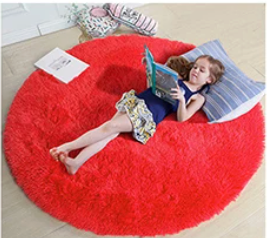 Snuggle Circle Round Rug – Soft Plush Floor Mat for Bedrooms, Living Rooms & Kids’ Play Areas