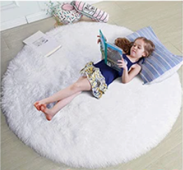 Snuggle Circle Round Rug – Soft Plush Floor Mat for Bedrooms, Living Rooms & Kids’ Play Areas