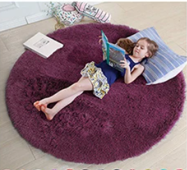 Snuggle Circle Round Rug – Soft Plush Floor Mat for Bedrooms, Living Rooms & Kids’ Play Areas