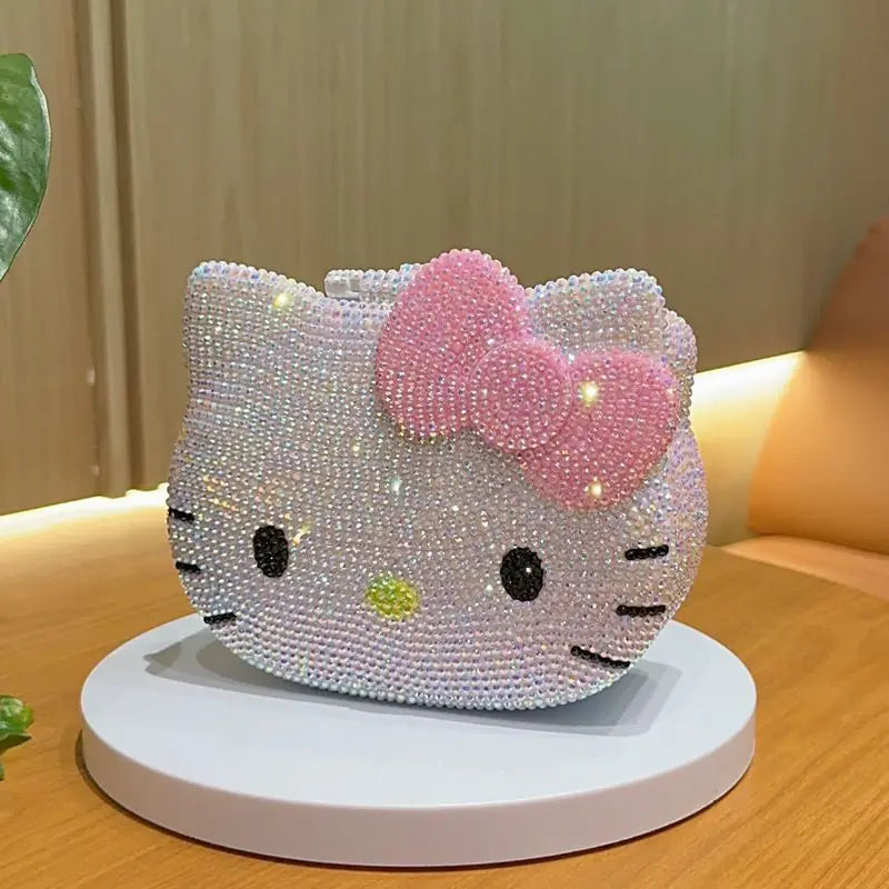 Bling Jewelry Box with Mirror – Crystal Rhinestone Storage Organizer & Decorative Gift for Girls | Sugarplum Spaces