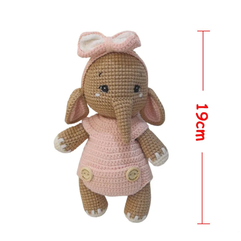 Cuddle Pals Handmade Crochet Animal Plush Dolls – Soft Stuffed Friends in Cute Outfits