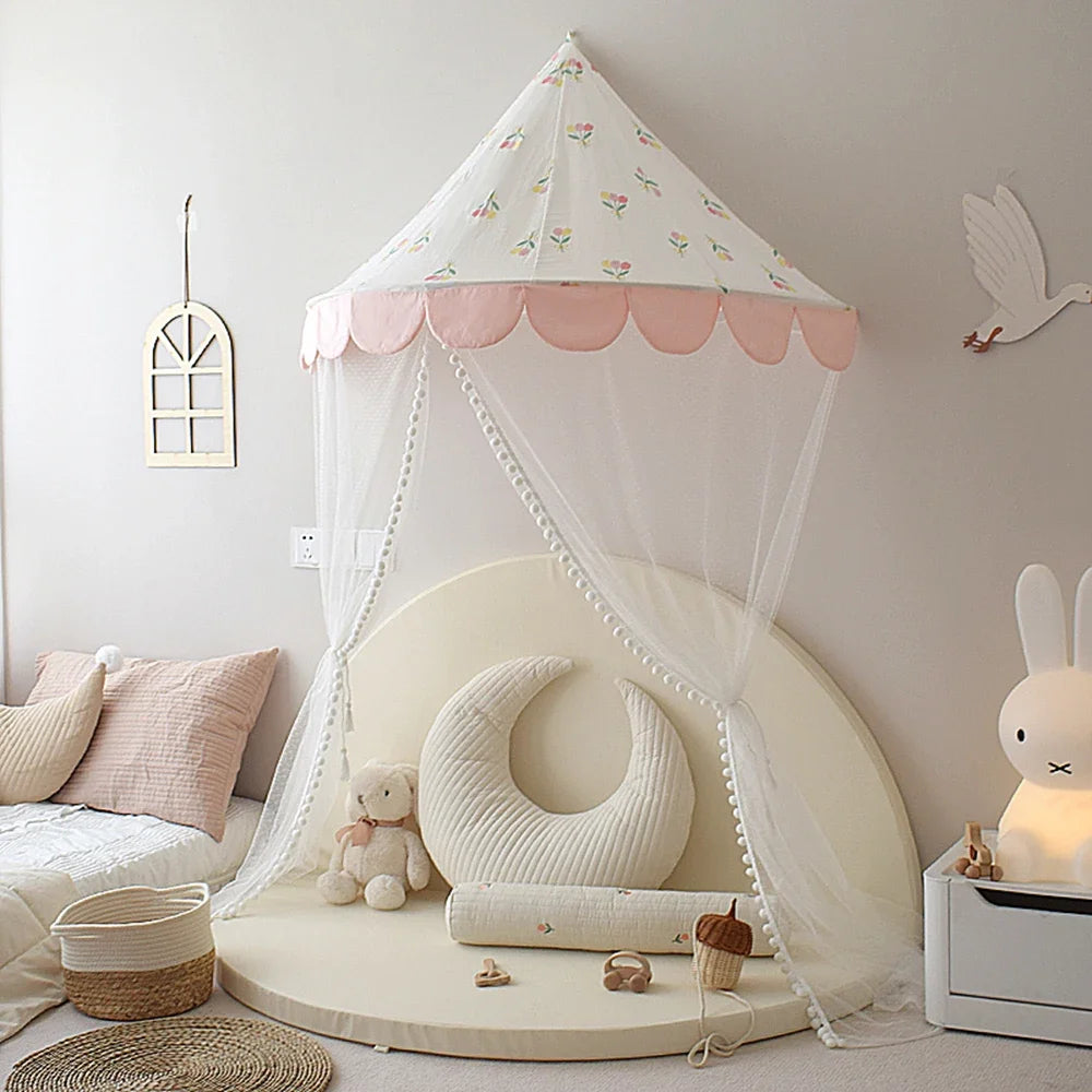 Sugarplum Spaces Girls’ Hanging Tent Canopy – Cozy Reading Corner