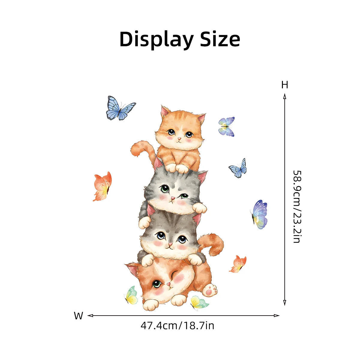 Critter Crew Cartoon Animal Wall Stickers – Educational & Easy Peel Décor