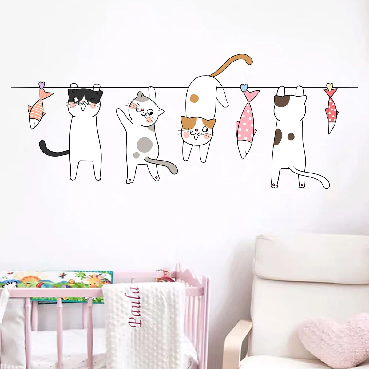 Critter Crew Cartoon Animal Wall Stickers – Educational & Easy Peel Décor