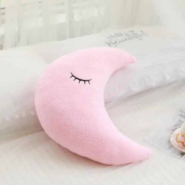 Dreamy Skies Plush Pillow Set – Soft Cloud, Moon, Star & Raindrop Cushions for Kids, Baby Room Decor