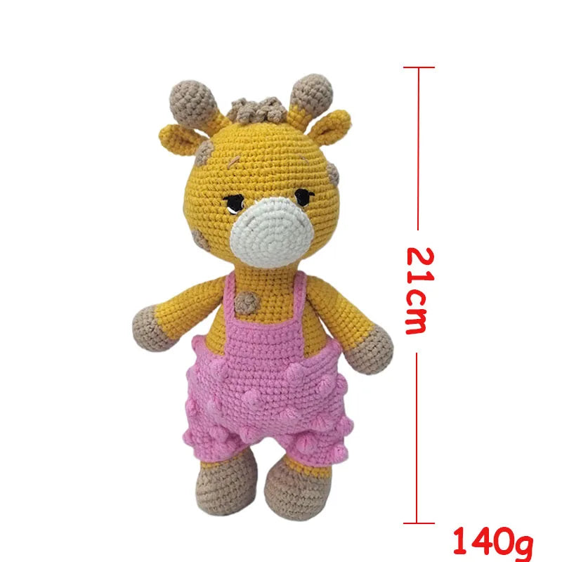 Cuddle Pals Handmade Crochet Animal Plush Dolls – Soft Stuffed Friends in Cute Outfits