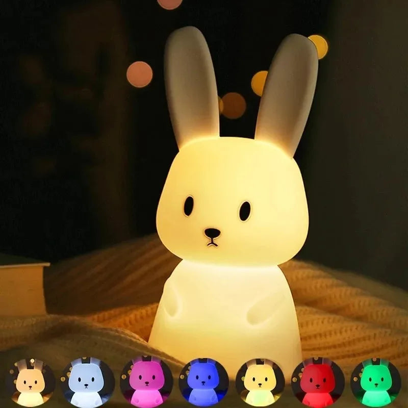 LED Rabbit Night Light – Sugarplum Spaces