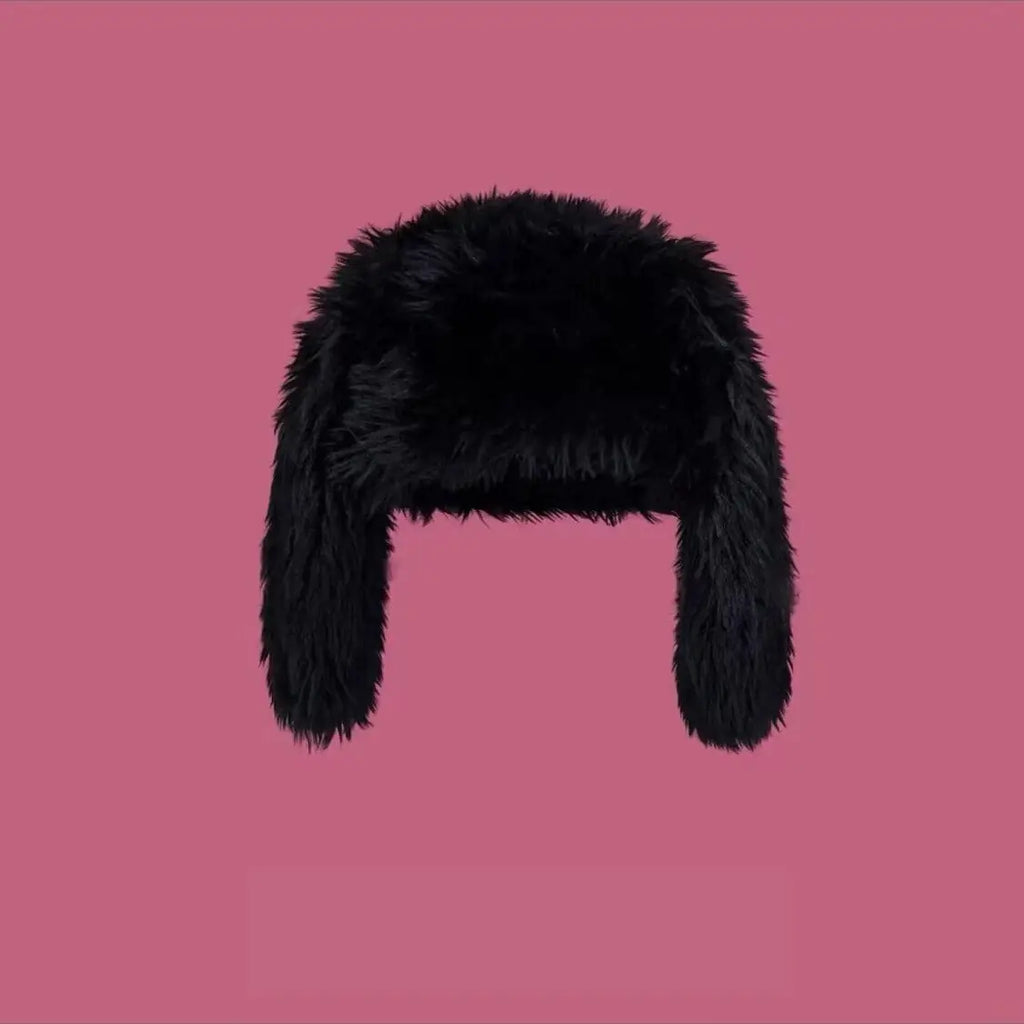 Sweet Rabbit Ears Plush Winter Bonnet for Kids – Cozy & Stylish Hat