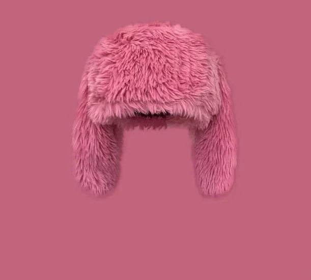 Sweet Rabbit Ears Plush Winter Bonnet for Kids – Cozy & Stylish Hat